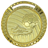 Medalha Dourada vitória futebol 55004 5,5 cm com fita azul